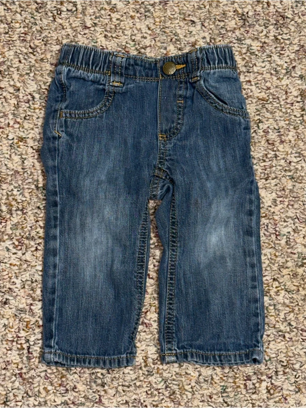 Girls boys toddler size 12-18 month jeans Denim Jeans - Elastic Waist